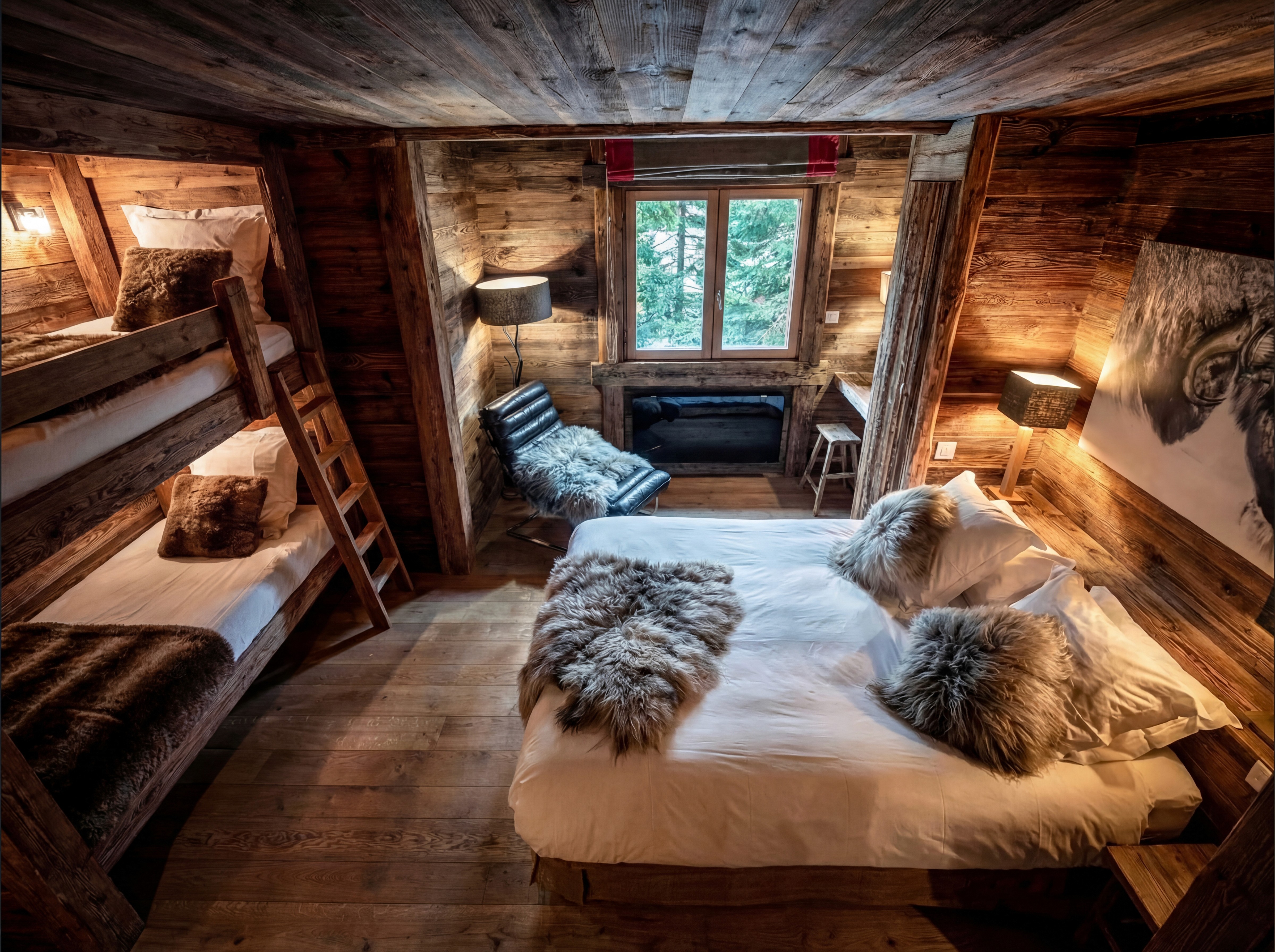 Location chalet de luxe piscine jacuzzi sauna