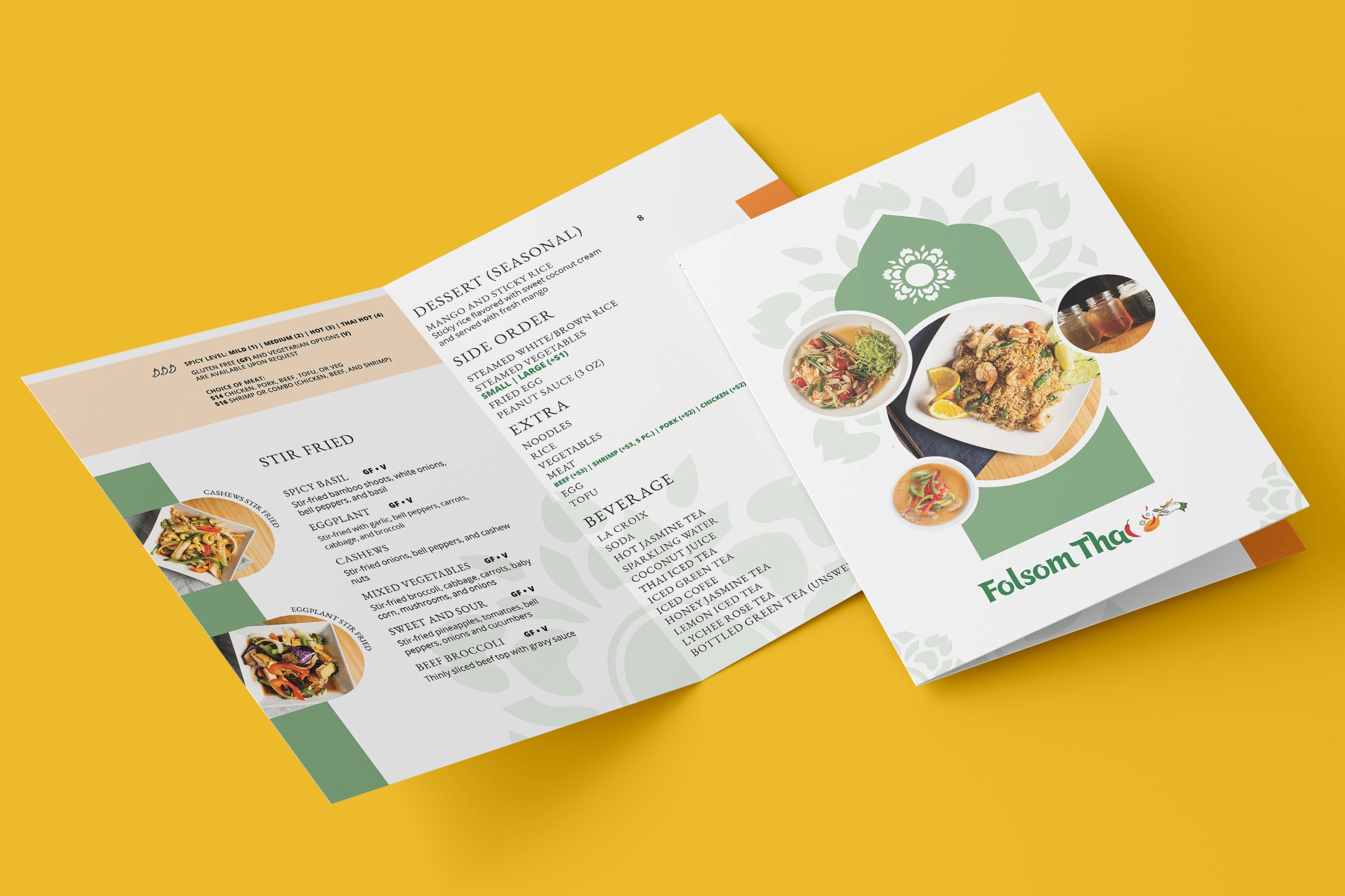 Folsom Thai Menu Redesign