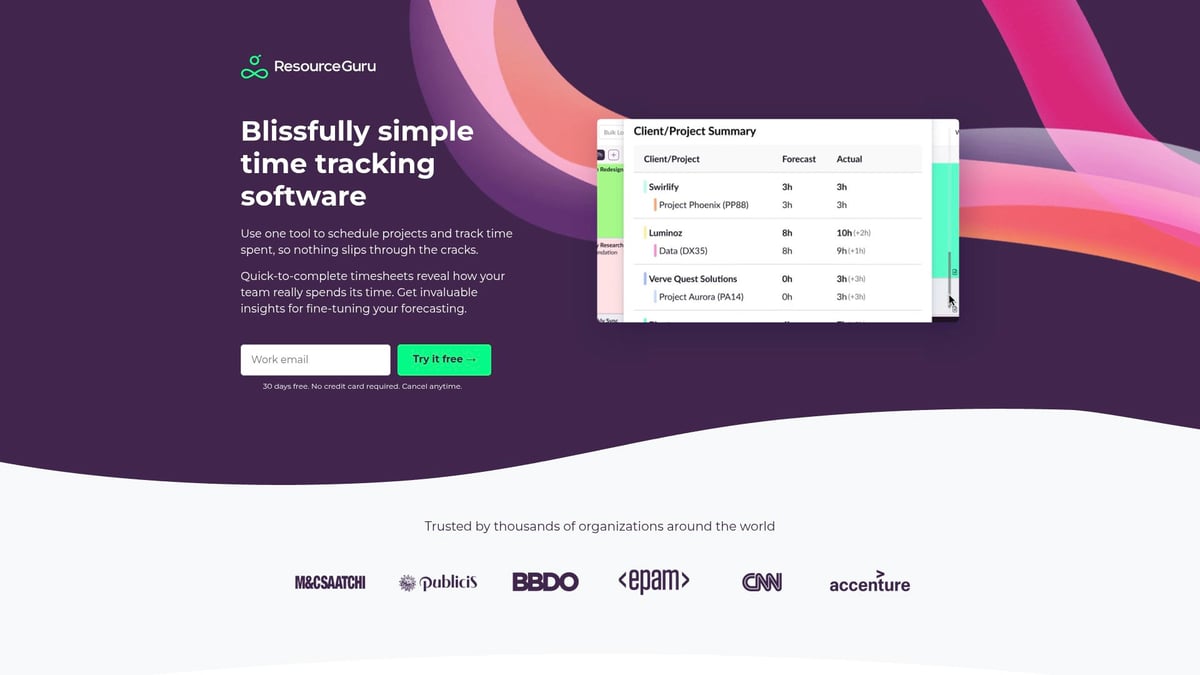12 Top Time Tracking Tools to Boost Productivity in 2026 - Resource Guru