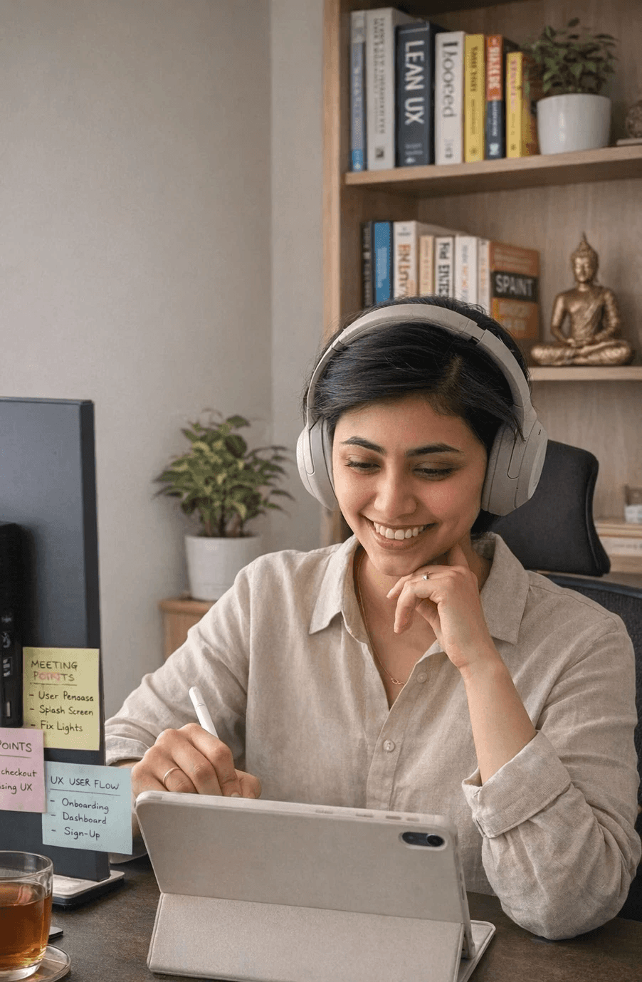 Portrait of portfolio creator – front view