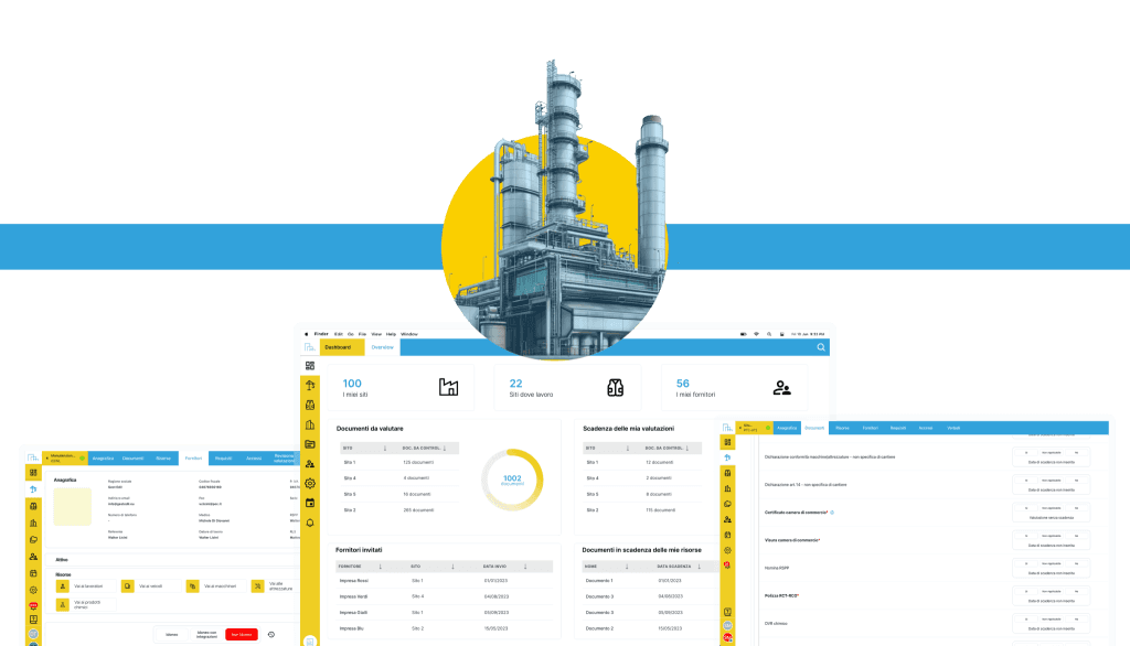 schermata presentazione software sicurezza nelle aziende