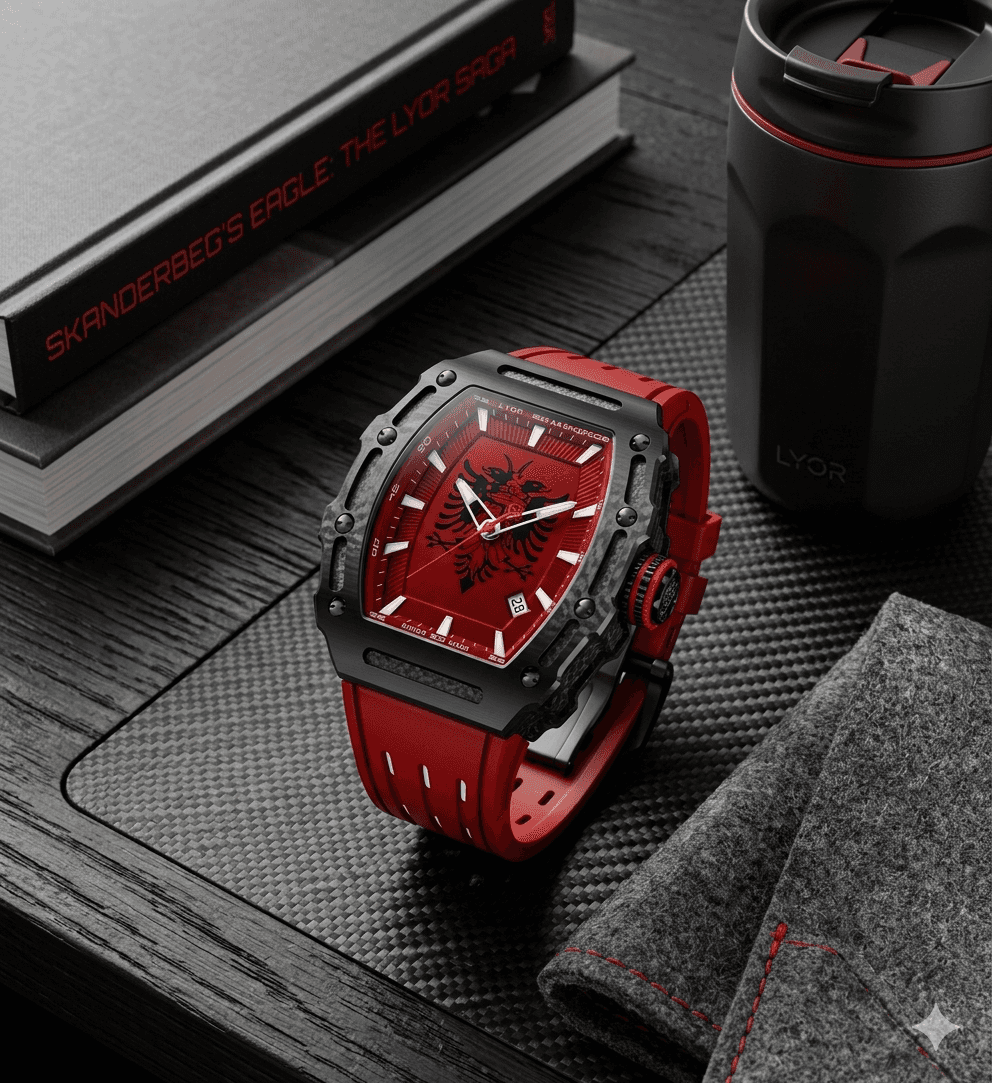 watch on a work desk