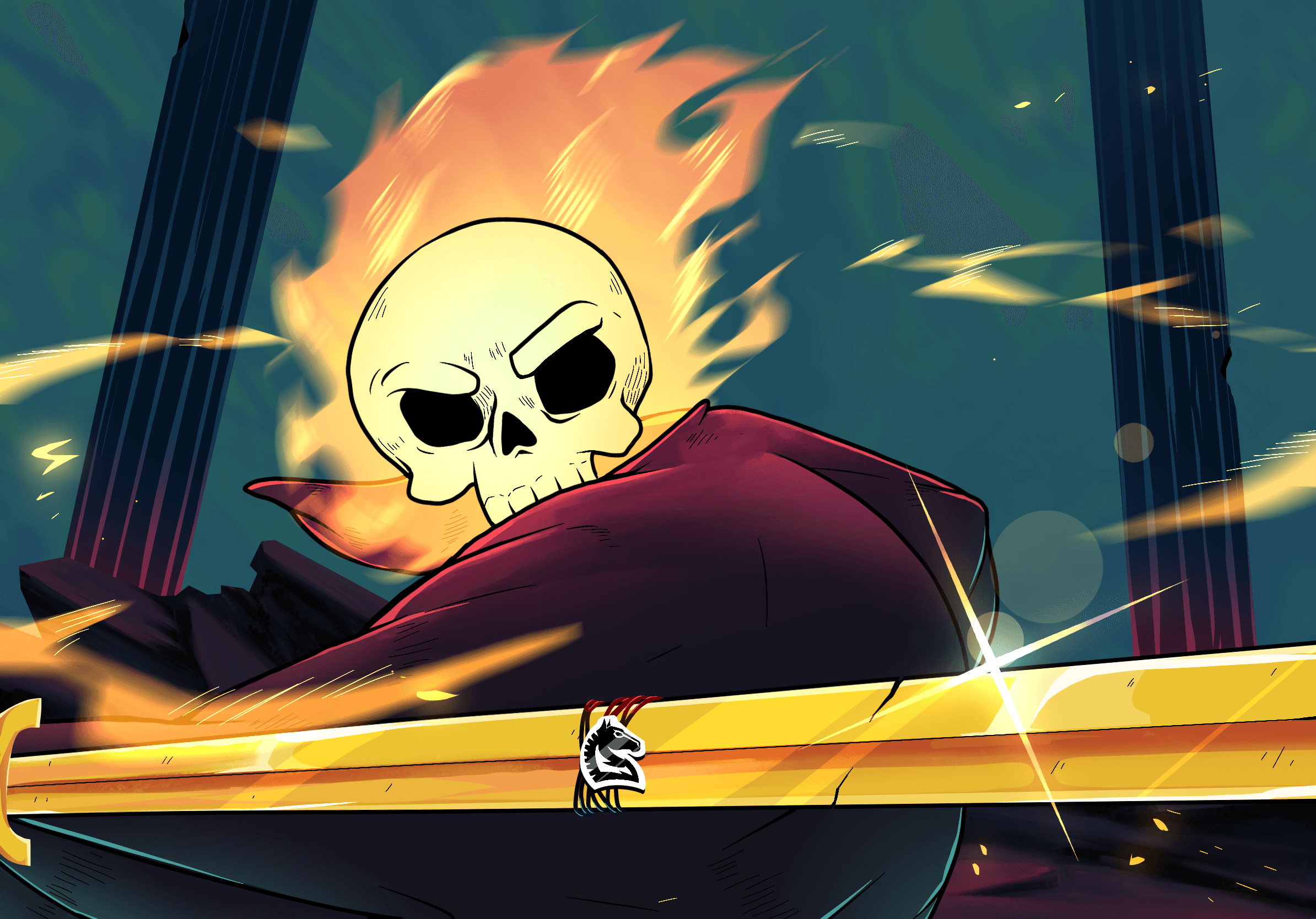 Hot Heads Trojan branded PNL card