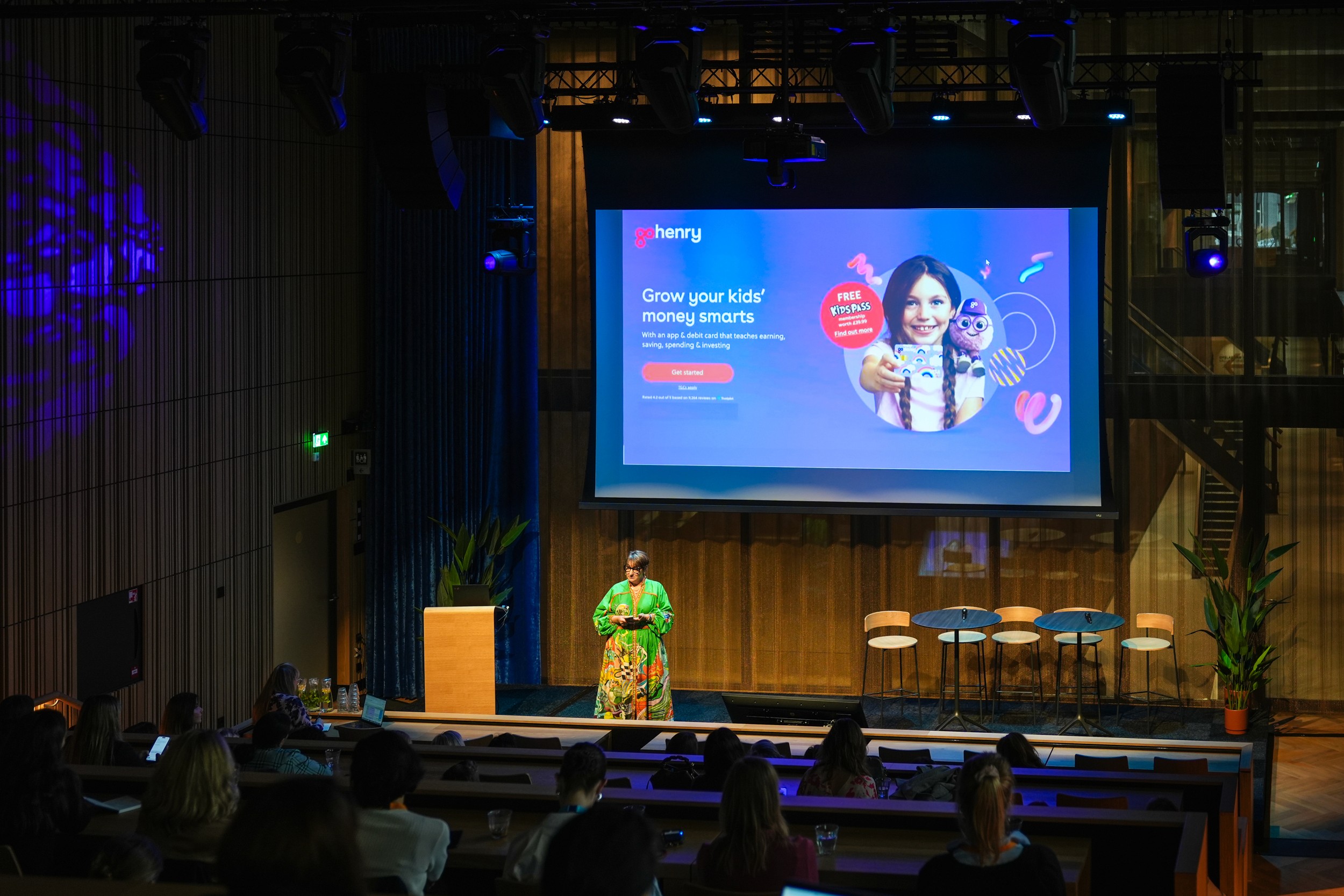 Girl wearing yellow color balloon