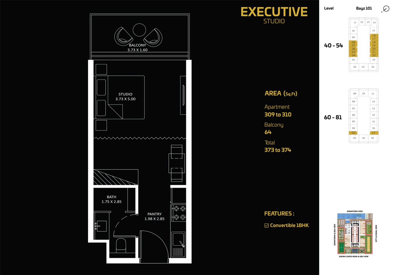 BAYZ101 by Danube Floor Plan Studio