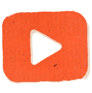 YouTube logo, representing how you can showcase your videos and build your brand directly from your Copyfolio site.