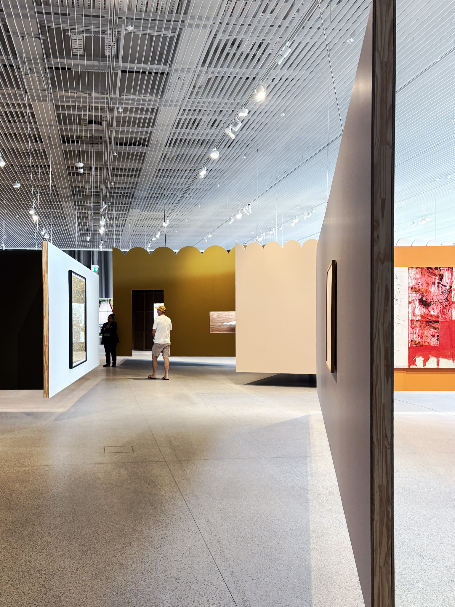 suspended exhibition panels