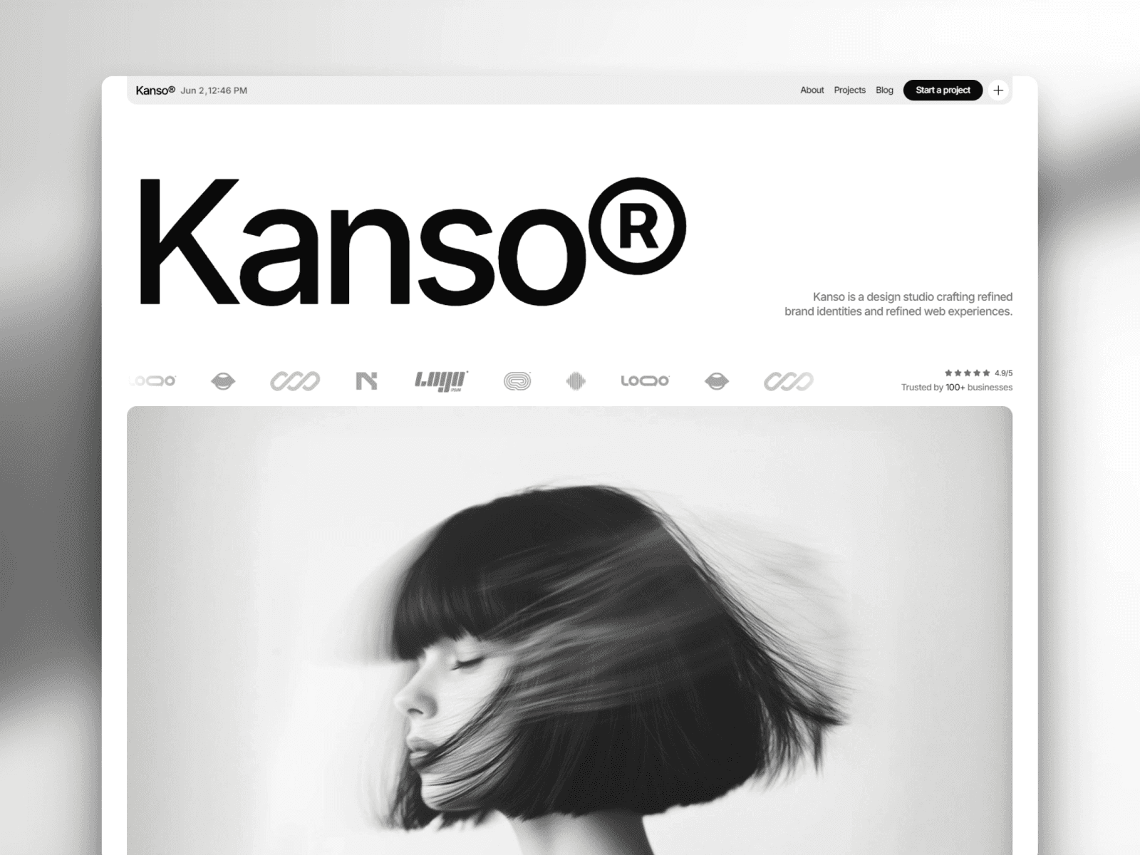 Best Graphic Design Portfolio Framer Templates - Kanso - Design Agency Template