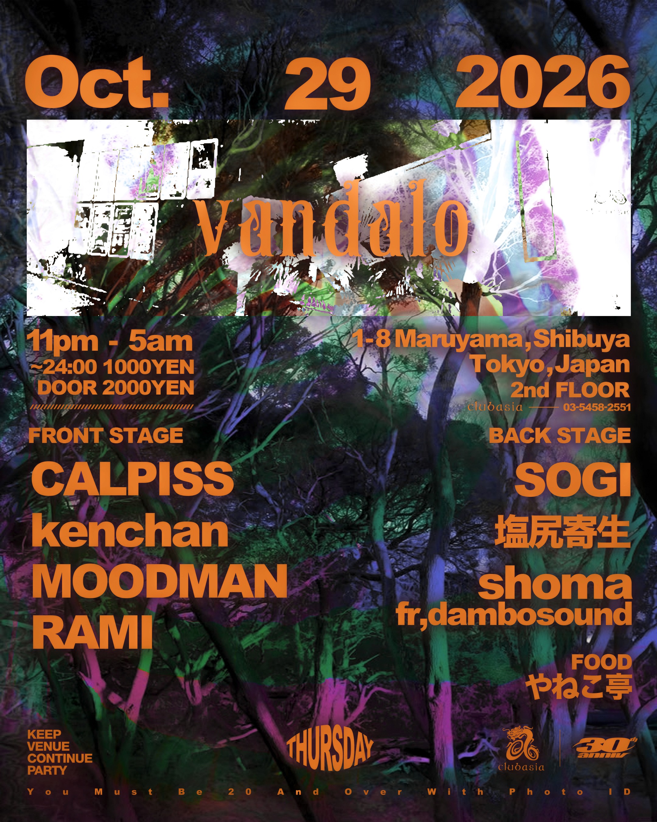 vandalo｜clubasiaのフライヤー