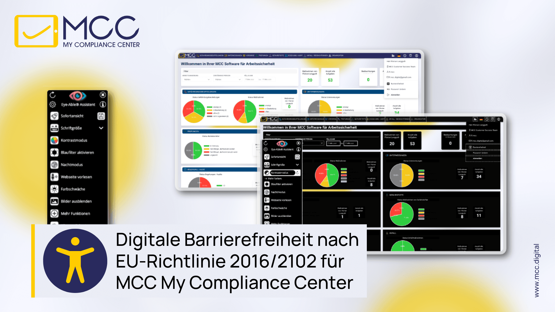 Digitale Barrierefreiheit nach EU-Richtlinie 2016/2102 für MCC My Compliance Center