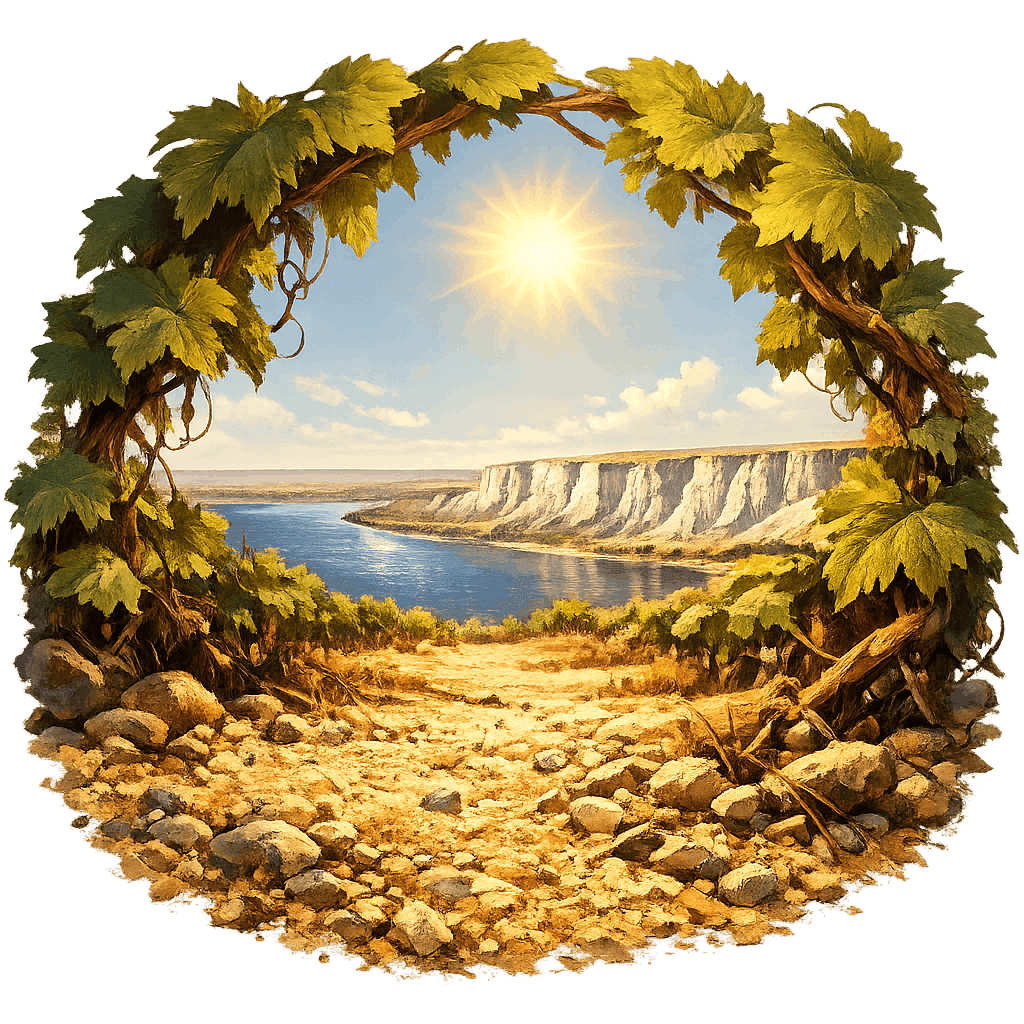 Detailed graphic of the Wahluke Slope wine region.