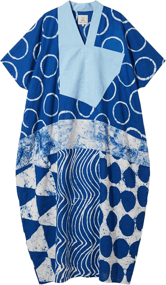 Indigo Check Set