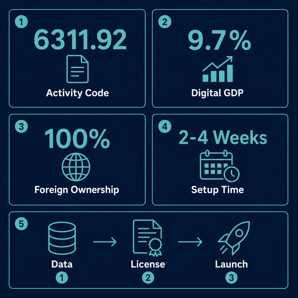 Infographic: Data Classification & Analysis Services Business License in Dubai