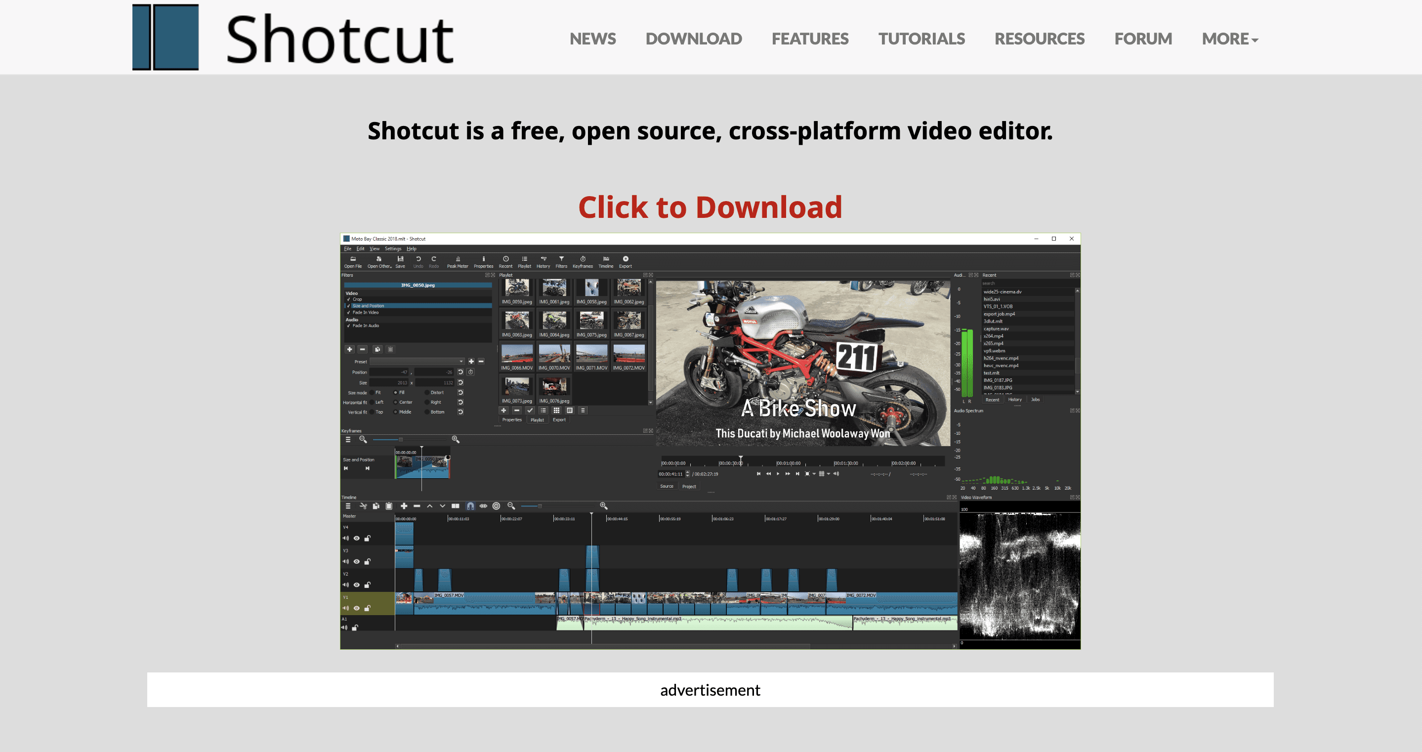 Shotcut Screenshot