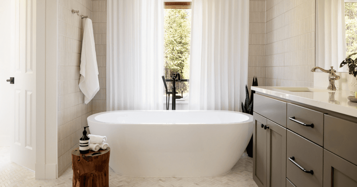 We’re so excited to share details from The Ravensdale House: Primary Bathroom — one of our favorite interior design + remodeling projects in Ravensdale, Washington. 