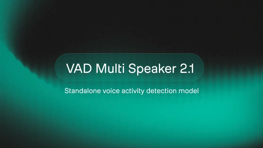 Title image: VAD Multi Speake 2.1 - standalone voice activity detection model