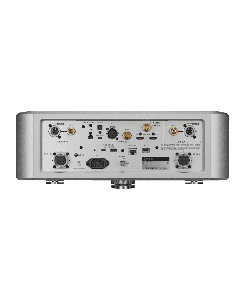 Esoteric - Grandioso N1 - BACK PANEL - LE STUDIO HIFI