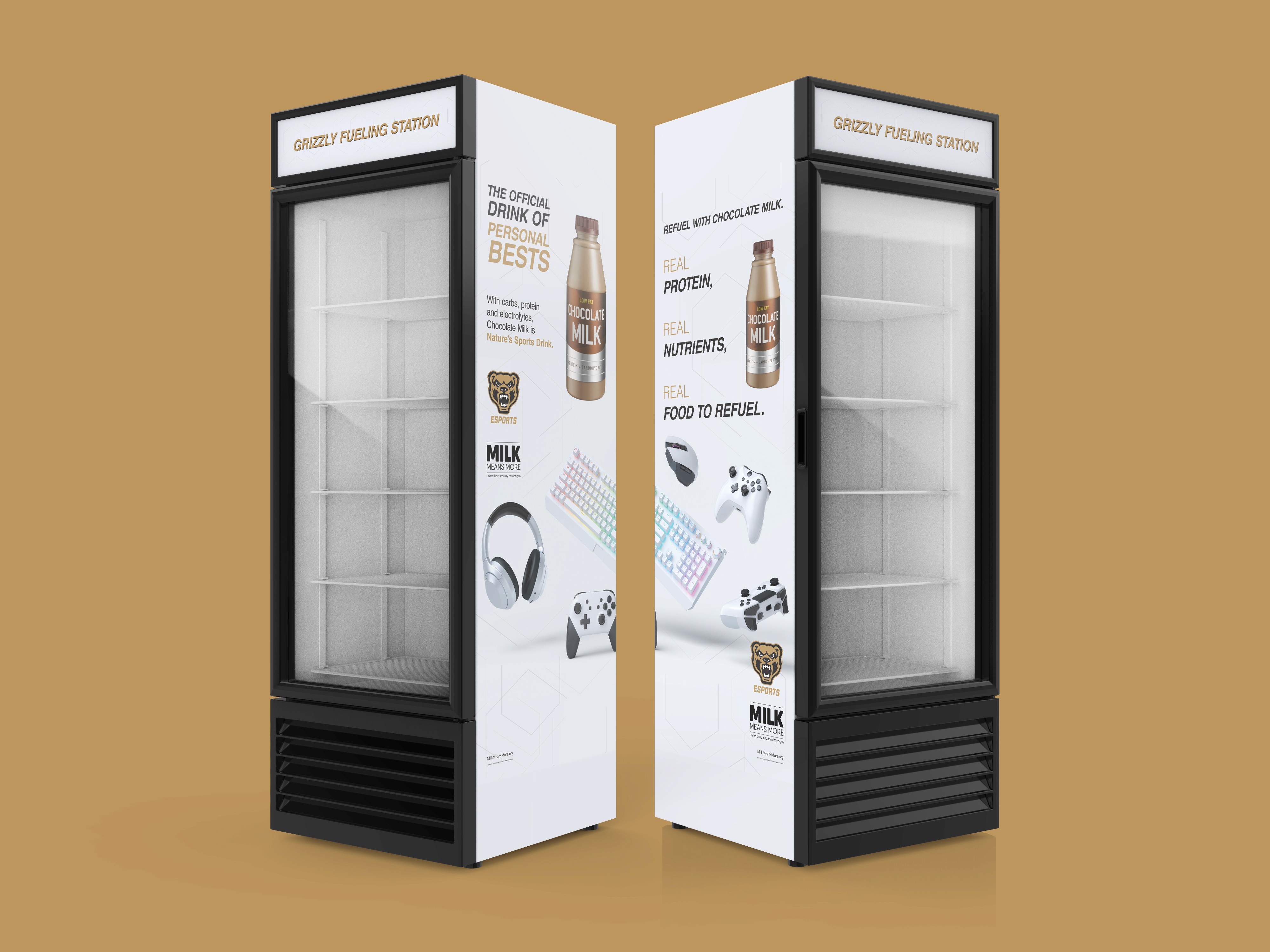 Mockup of drink fridge design