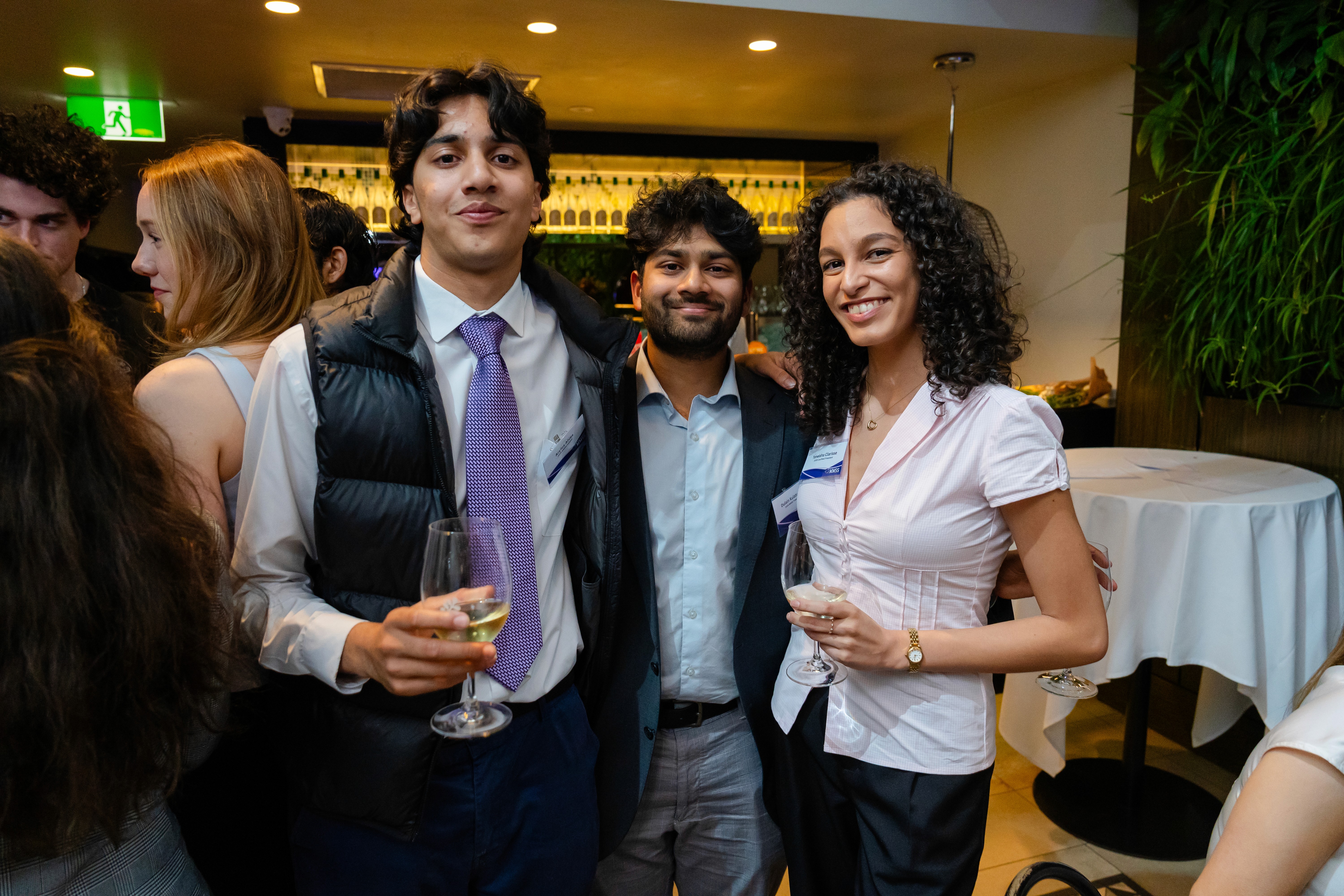 people near man on stage