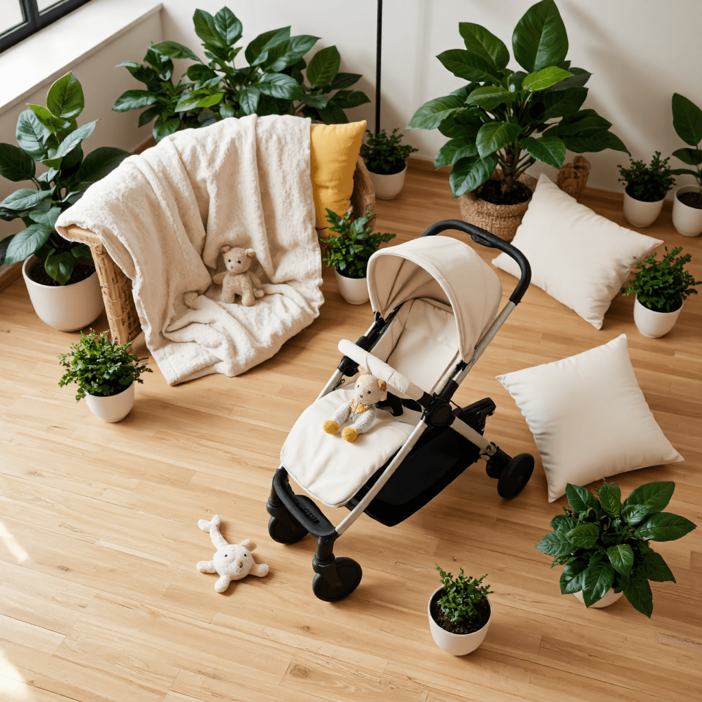 product photography of stroller