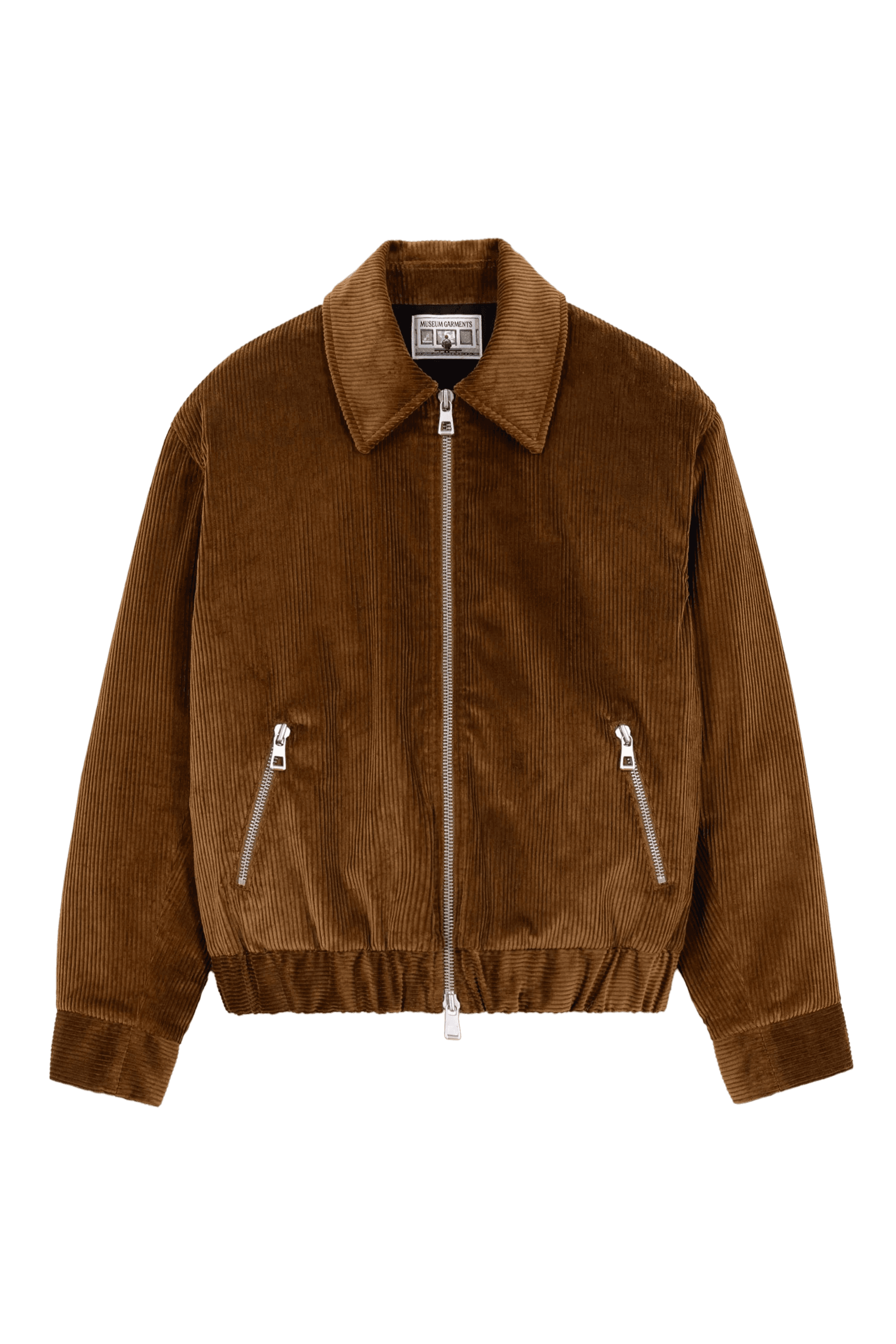 full image of a brown corduroy jacket