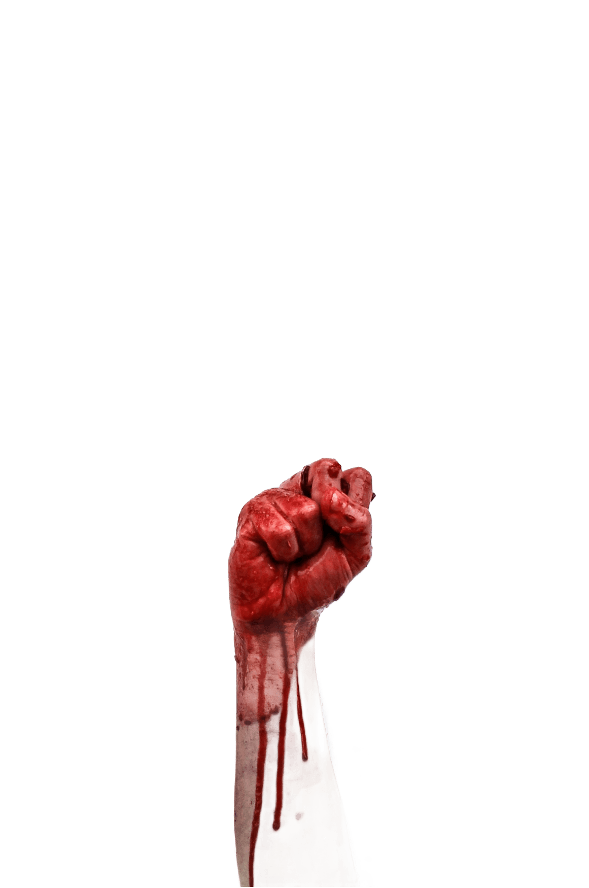 person raishing his hand (Background Removed)