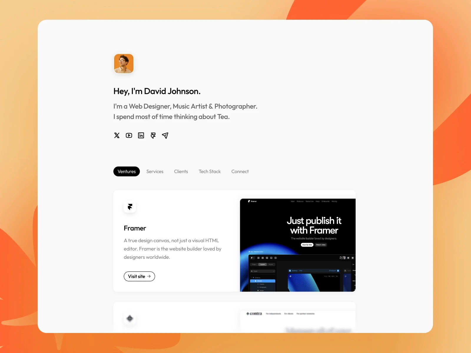 20+ Best Free  Portfolio Website Templates for Framer