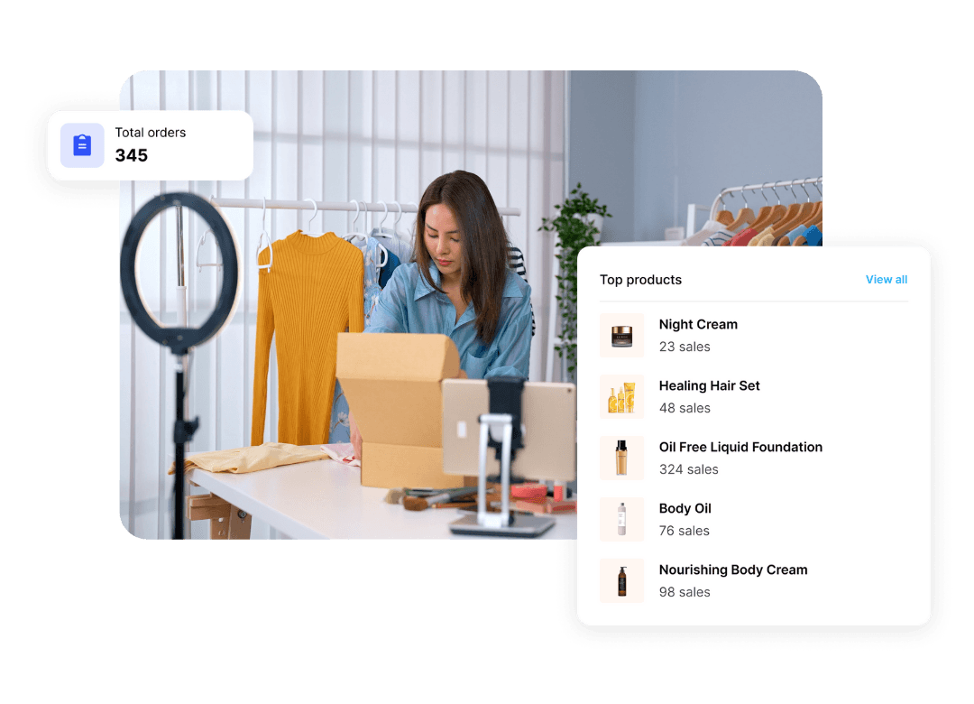 E-commerce web builder for online stores