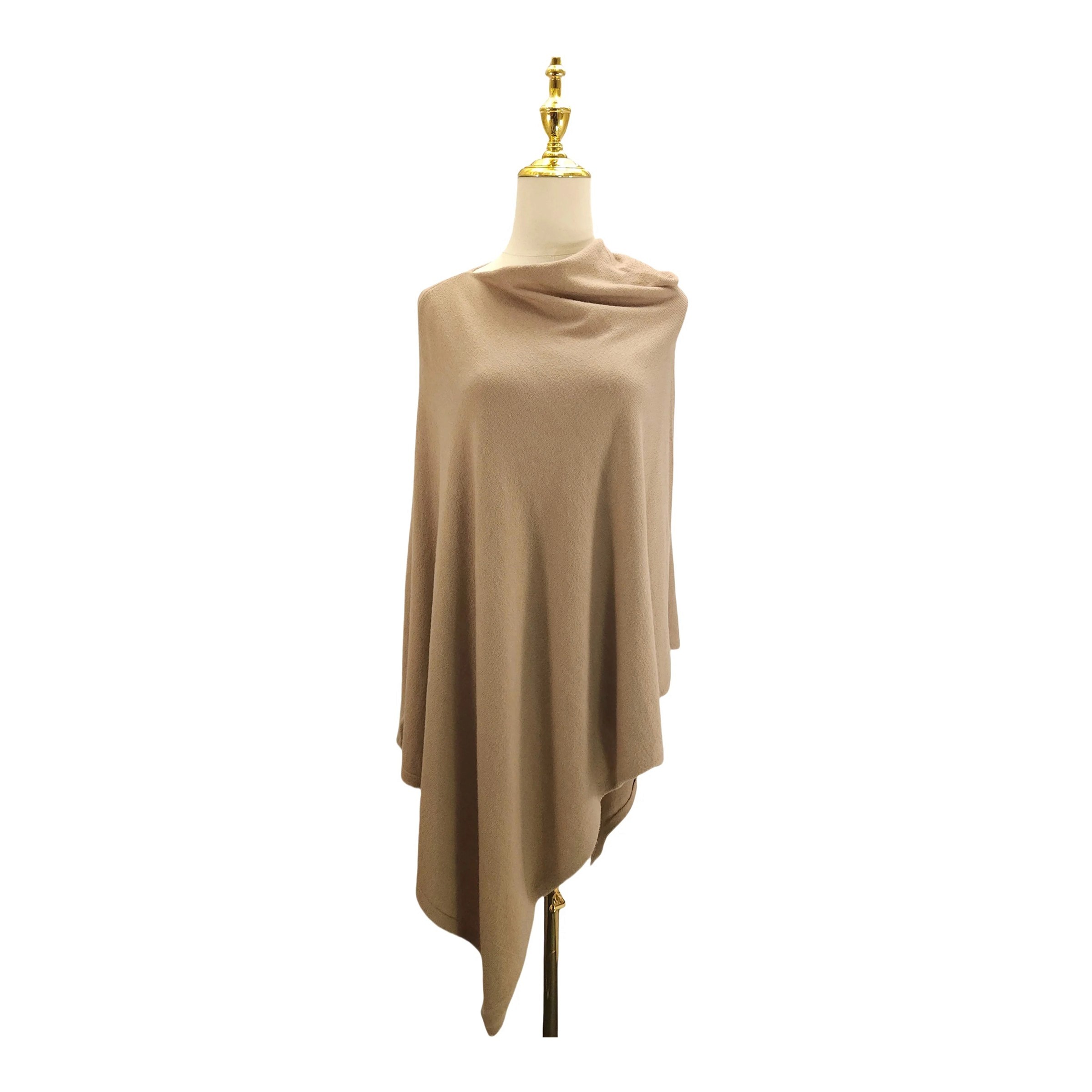 Light Camel Poncho