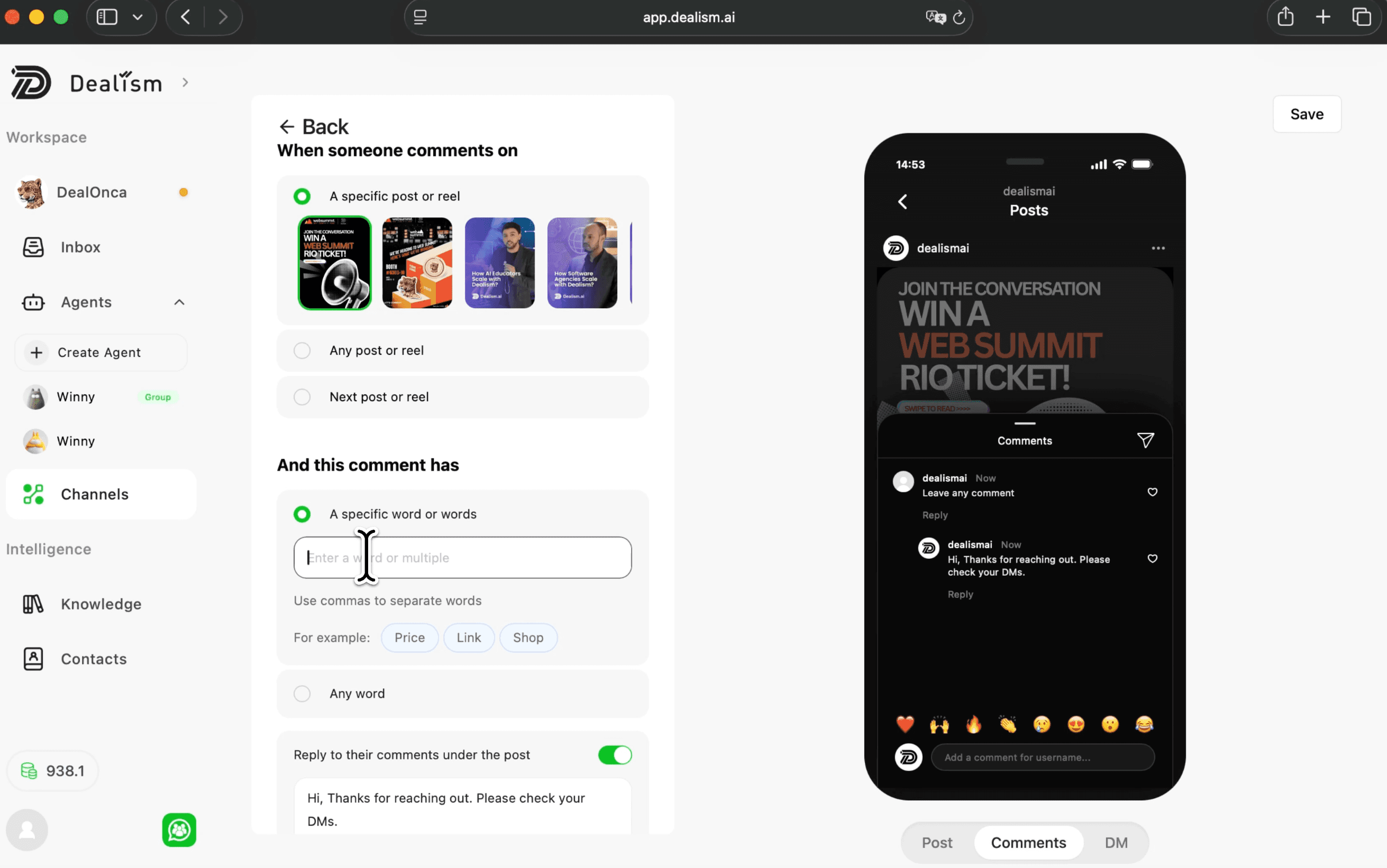 Do comentário à decisão: como a Dealism executa o funil
