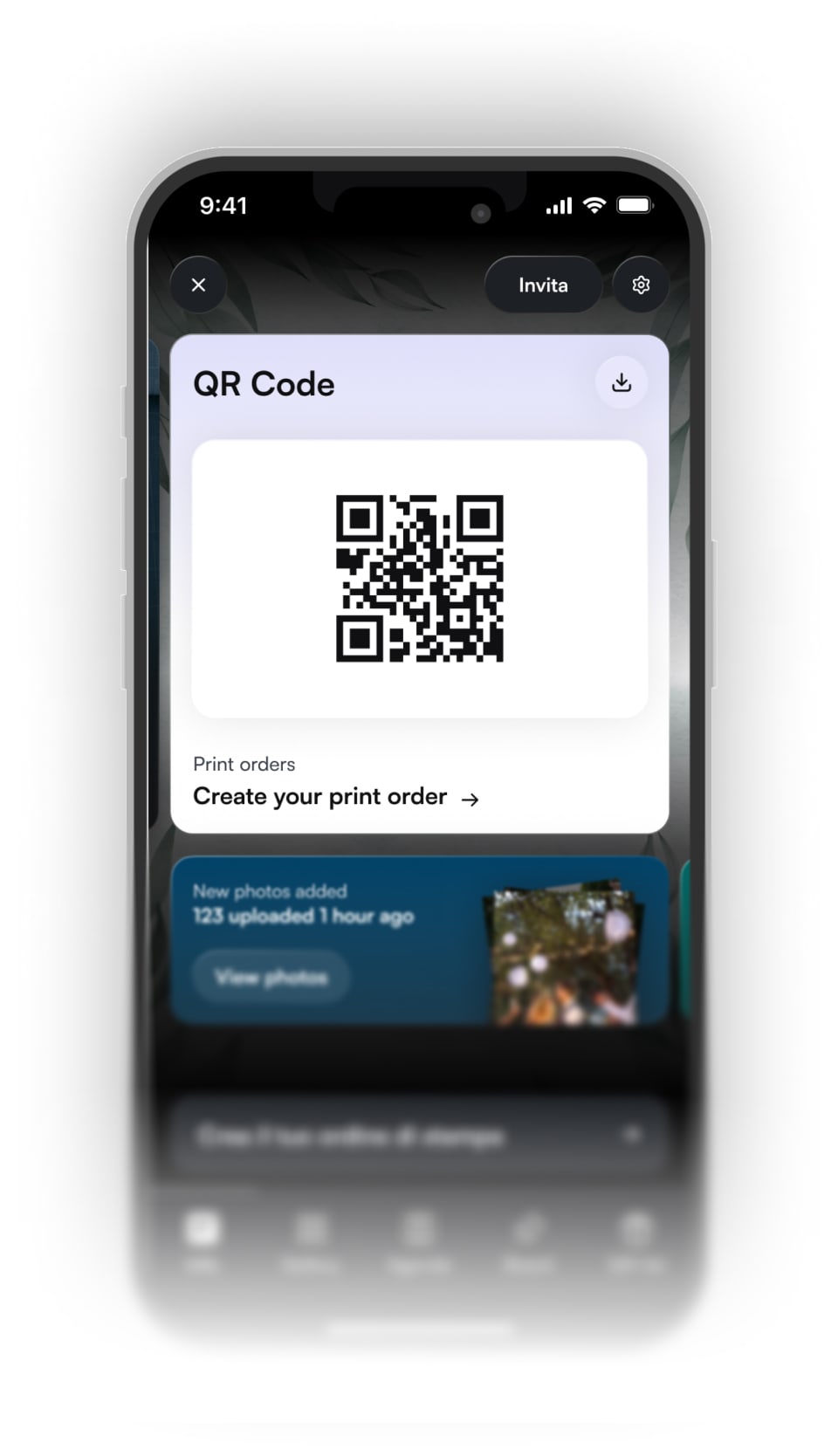 mockup dettaglio evento app togevent