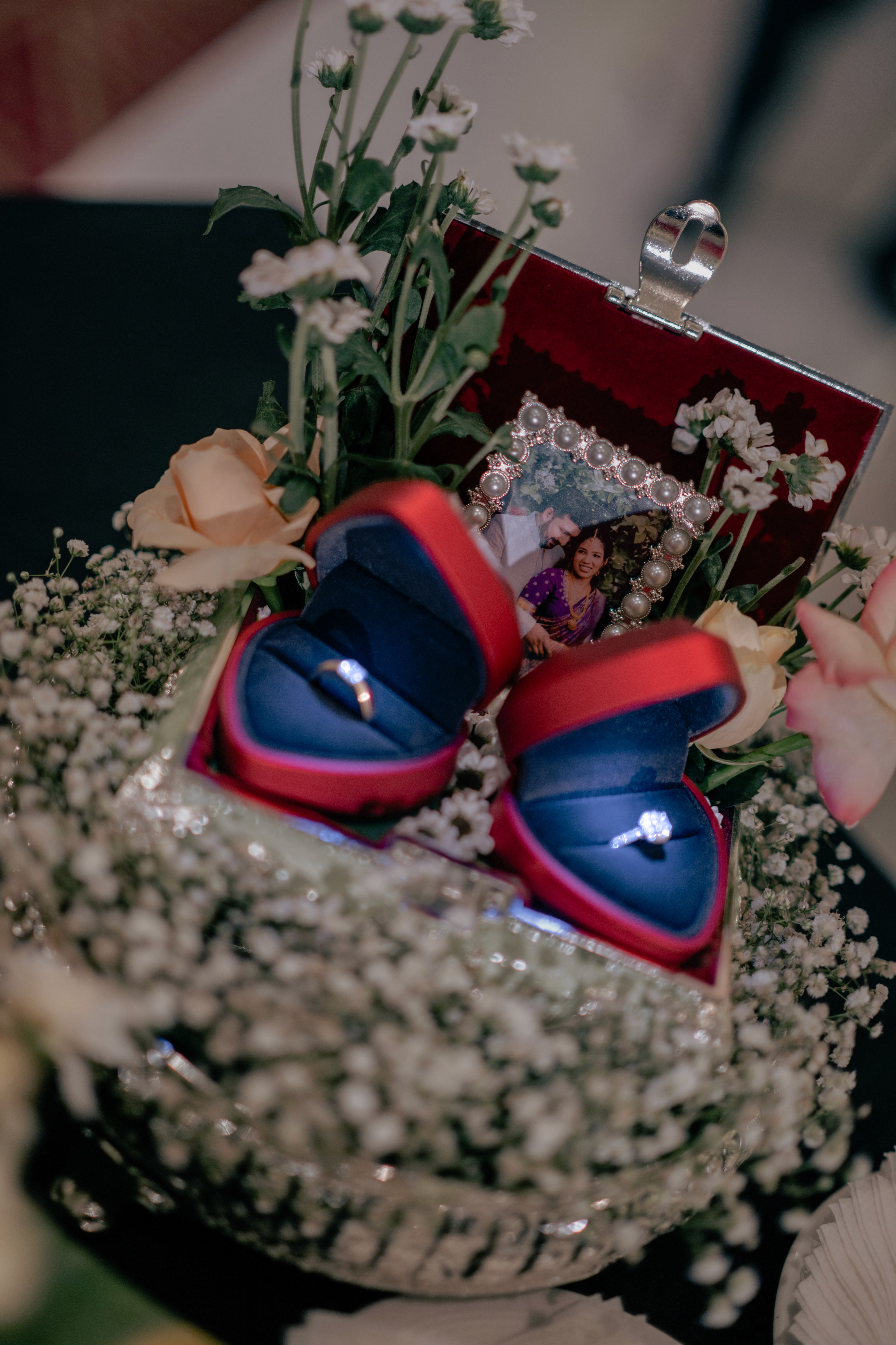 Christian wedding ceremony with bride in white gown and veil, photographed by Wow Makers wedding photography in Hyderabad, India.