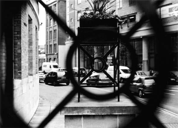 A bottle of daisy perfume with floral accents.