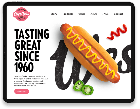Westlers website design