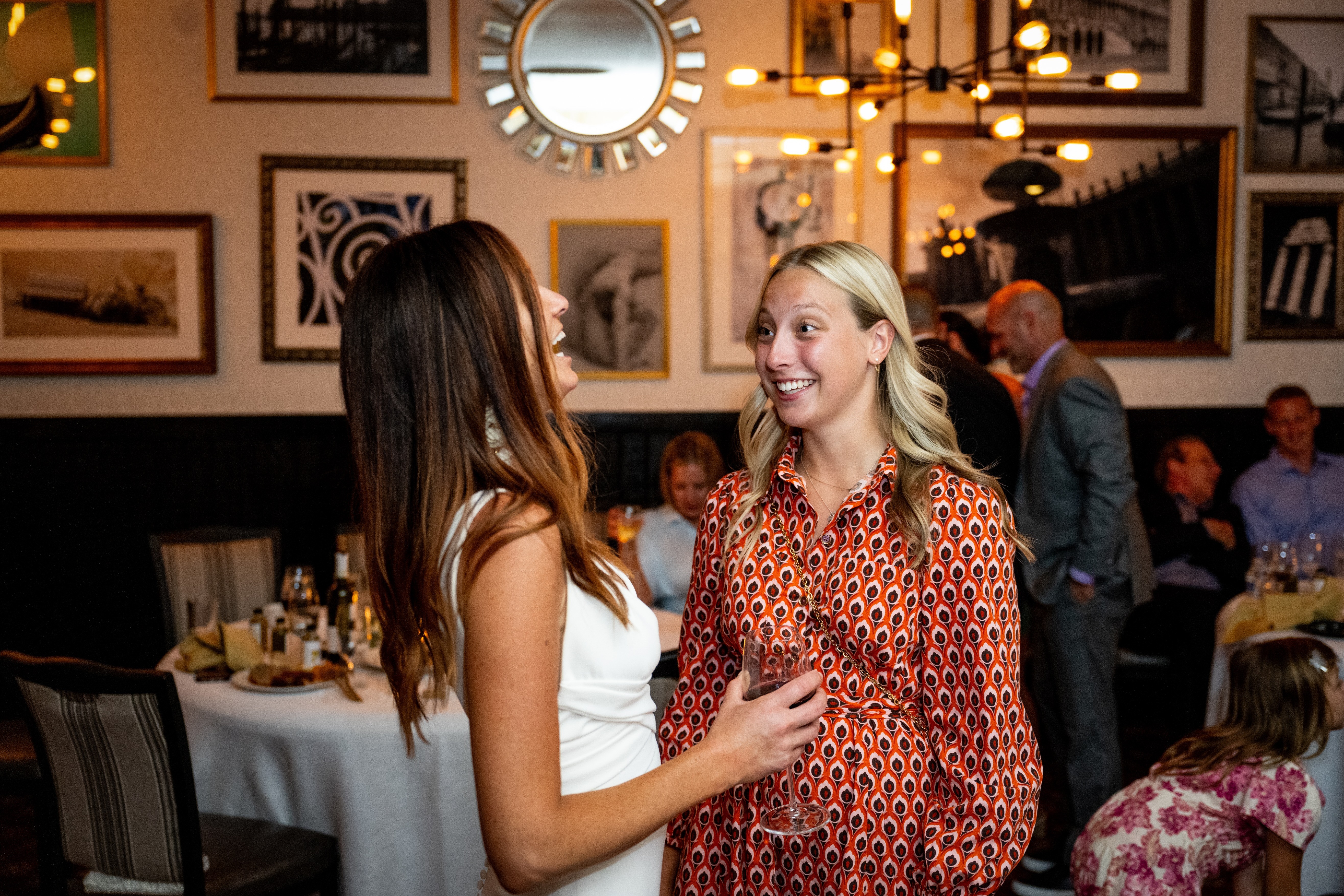 a bride having a great time in the event space at degidios