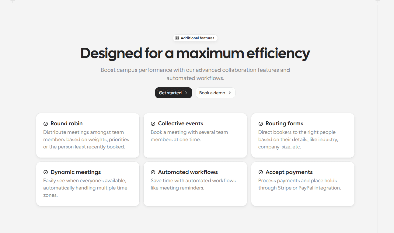 Cal.com: Designed for maximum efficiency