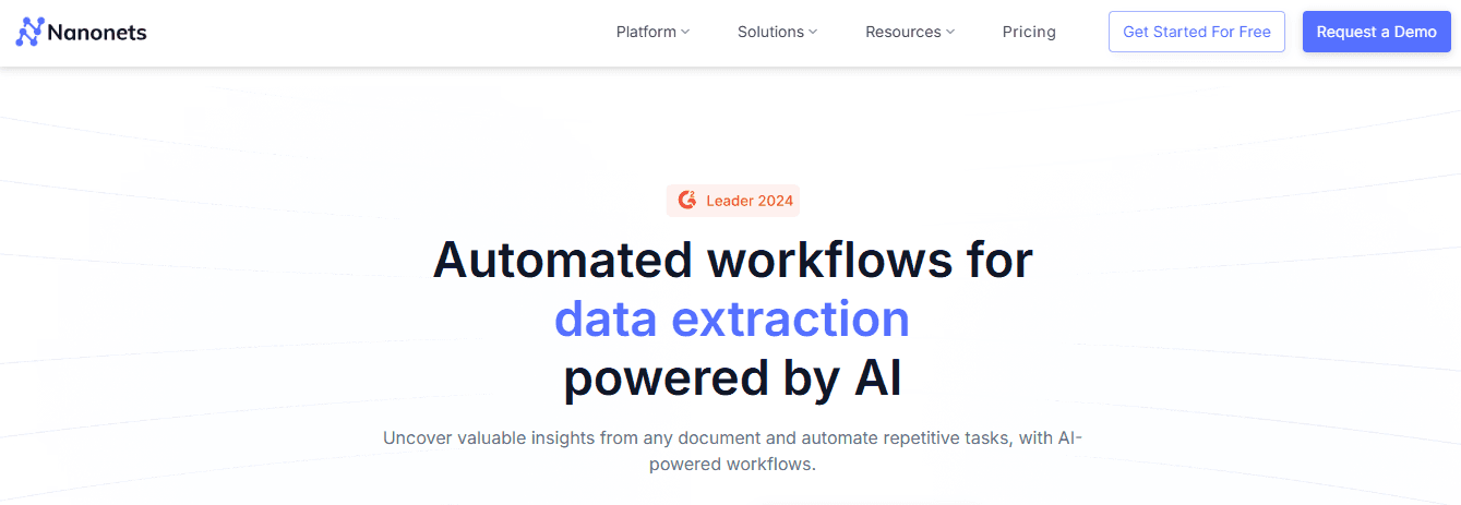 Tools - Data Extraction from Documents