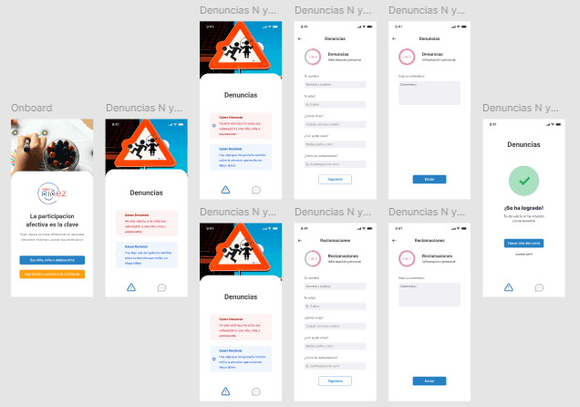 Firts desig wireframes