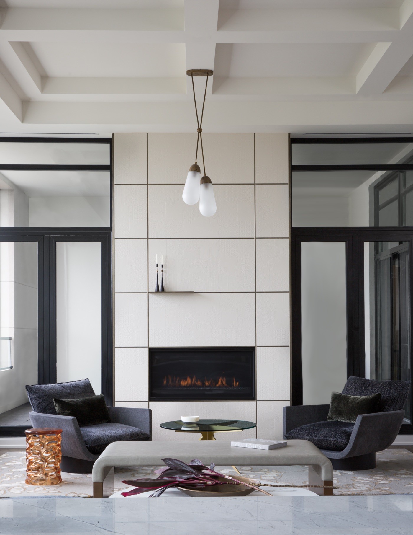 Imperial Building: living room, by Kim Lambert Design