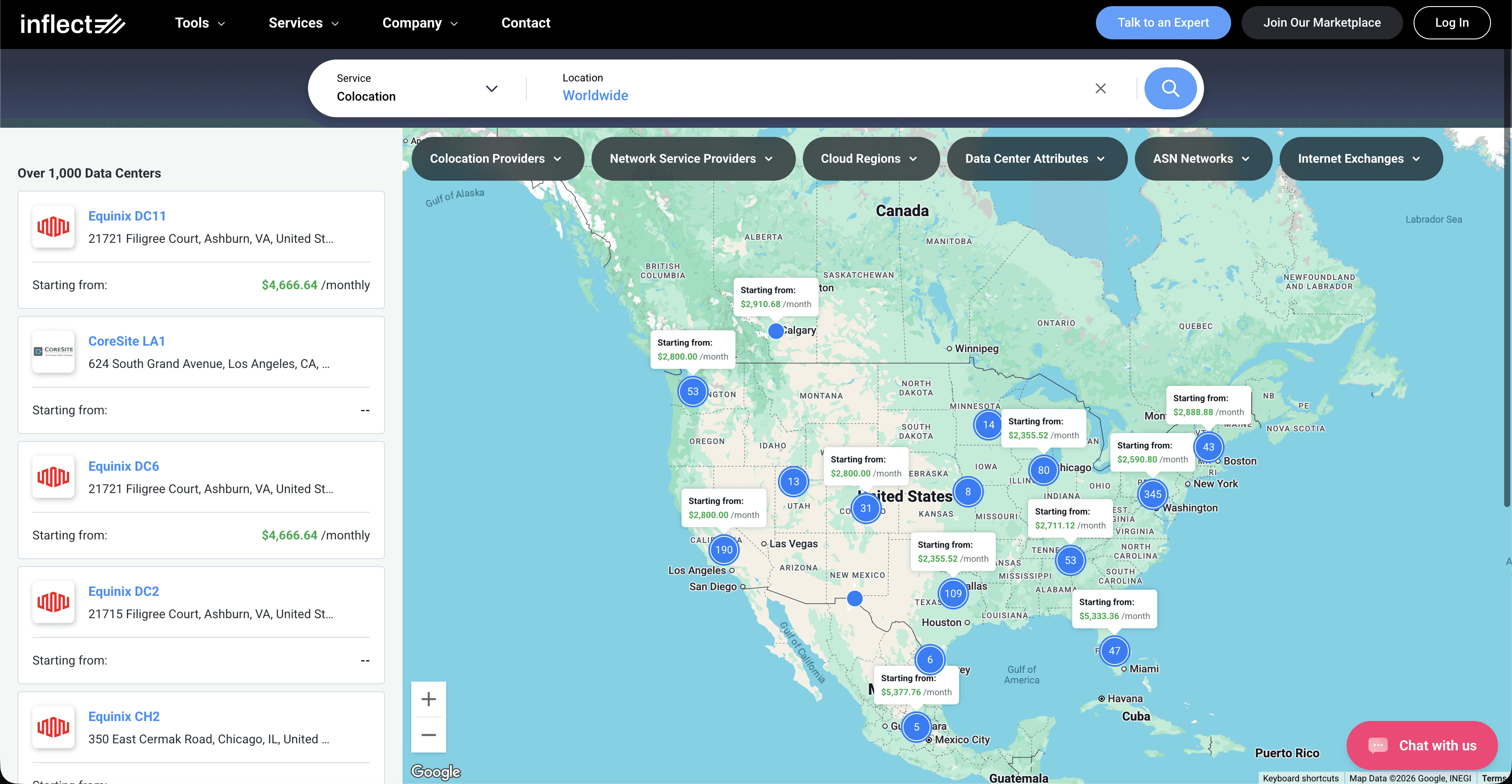 Inflect Best Digital Infrastructure Marketplace To Buy Data Center Colocation