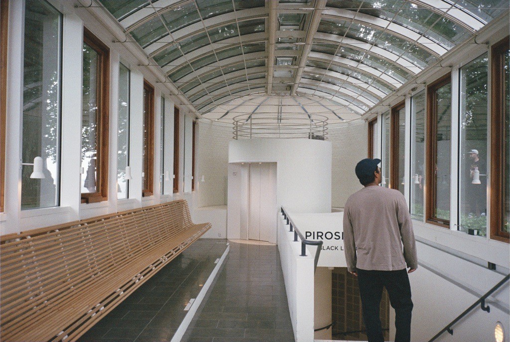 Daniel at an art museum