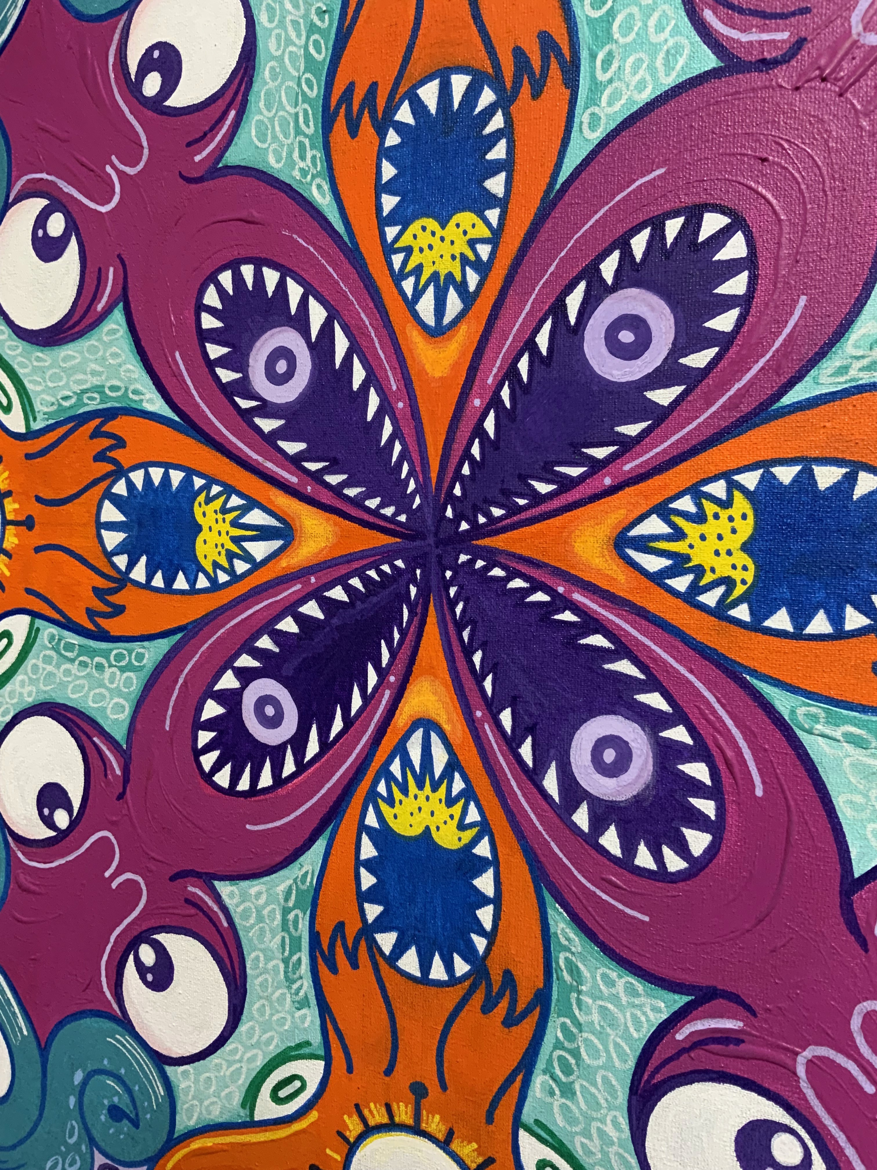 Cosmic mandala. Squids detail