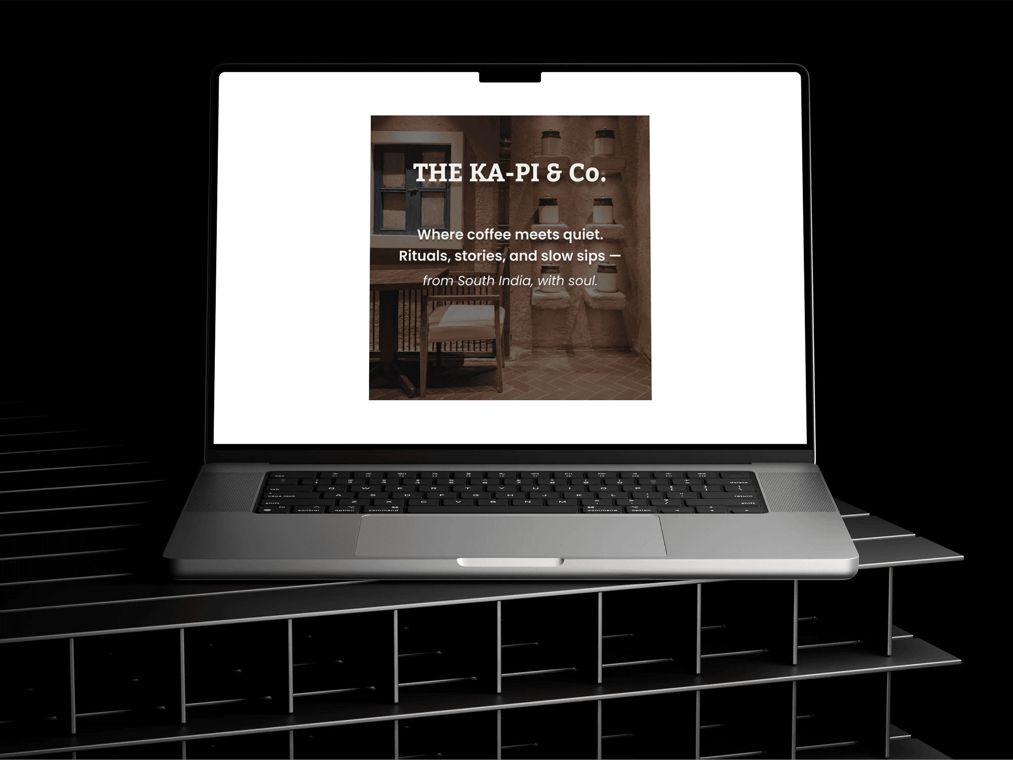 A screen for a desserts header website