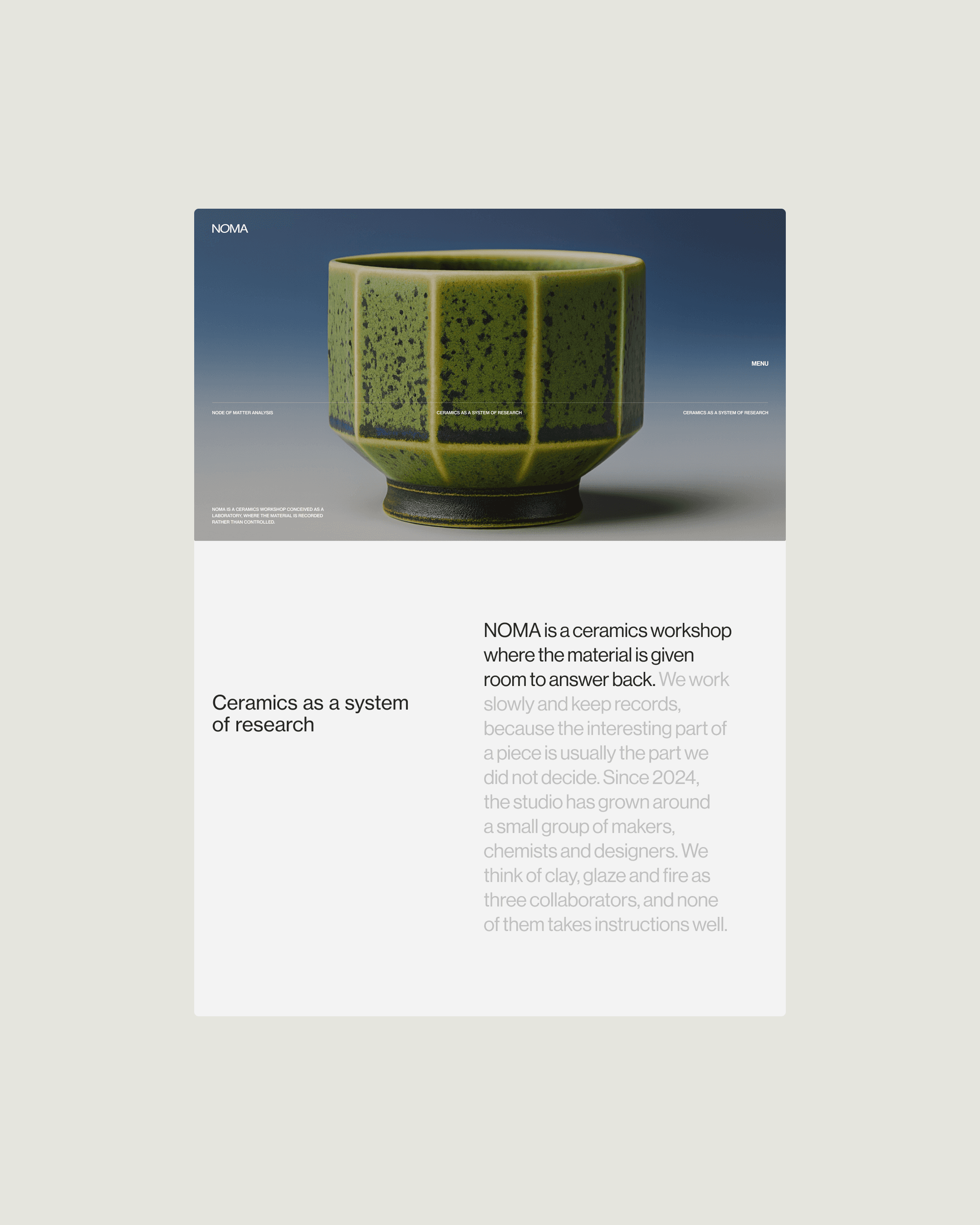 user interface noma branding
