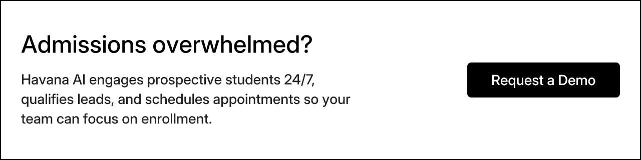 Admissions overwhelmed?