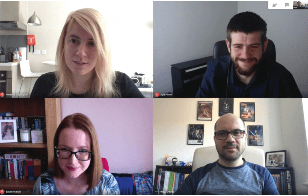 Zoom call catching up with our new recruits at KOMODO