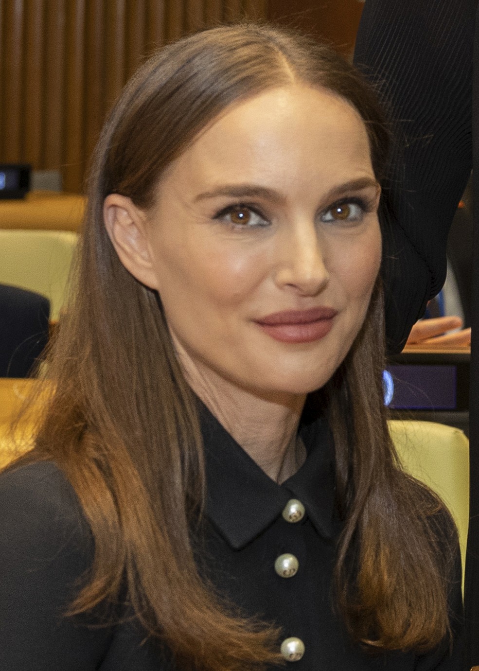 Portrait photo of Natalie Portman.