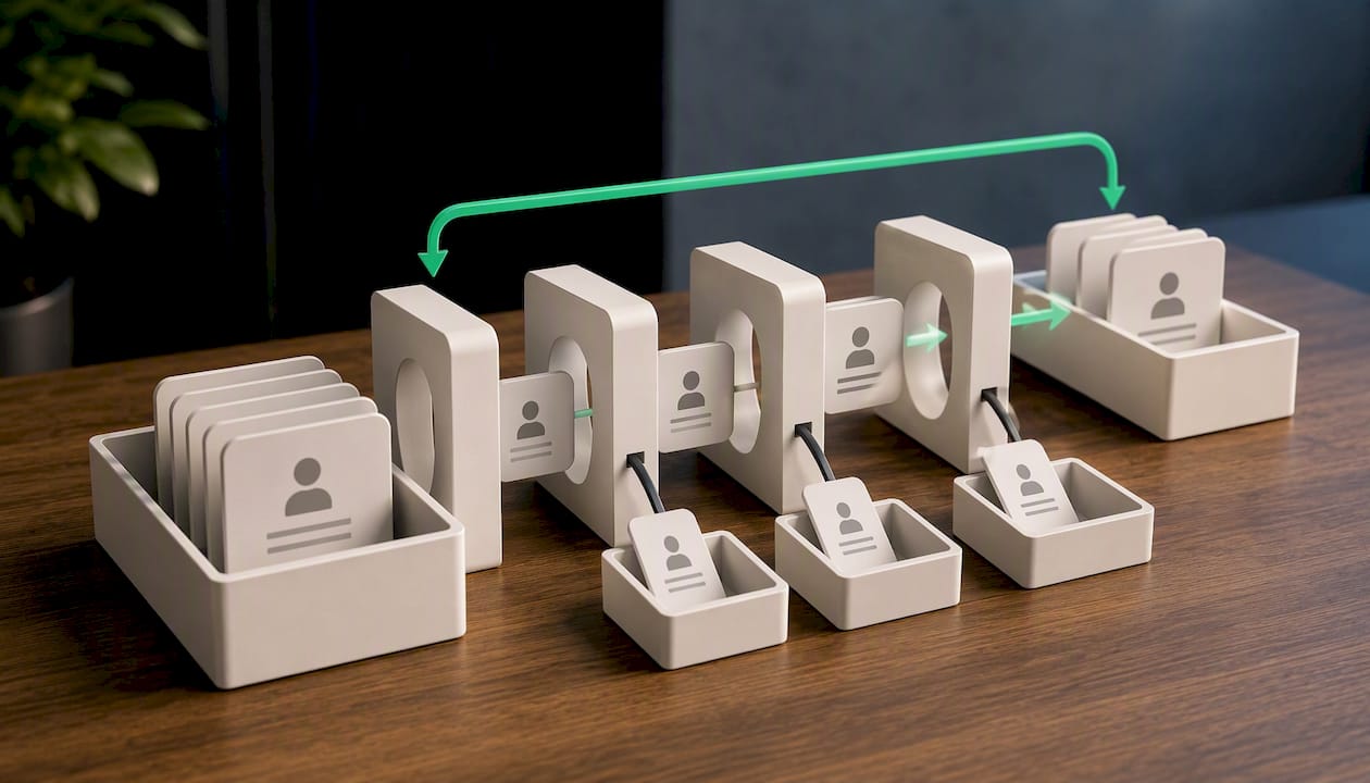 Illustration of iterative search refinement