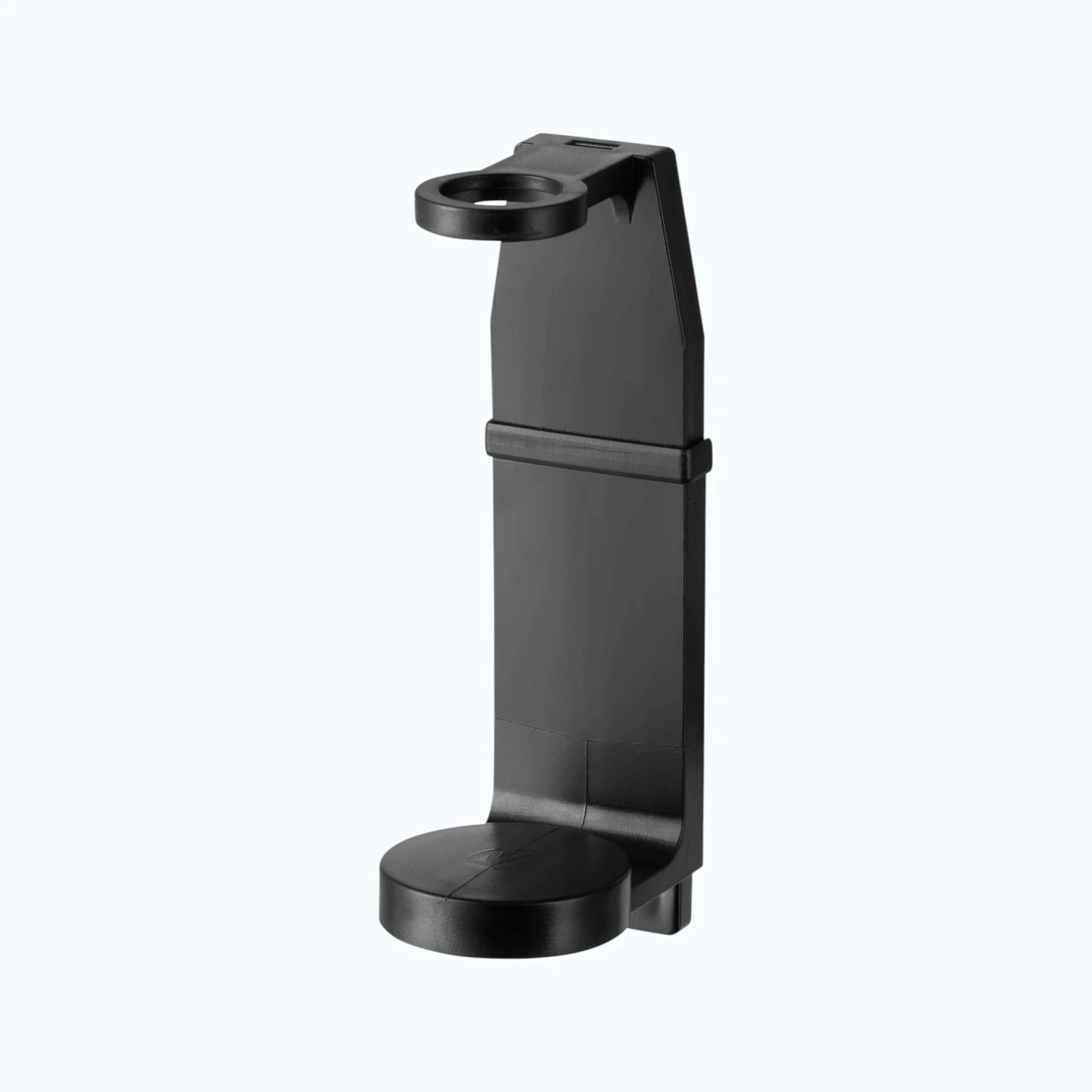 Eco-friendly tamper-proof soap dispenser bracket for hotel refillable systems, high-quality stainless steel, compatible with 300ml-500ml bottles.
