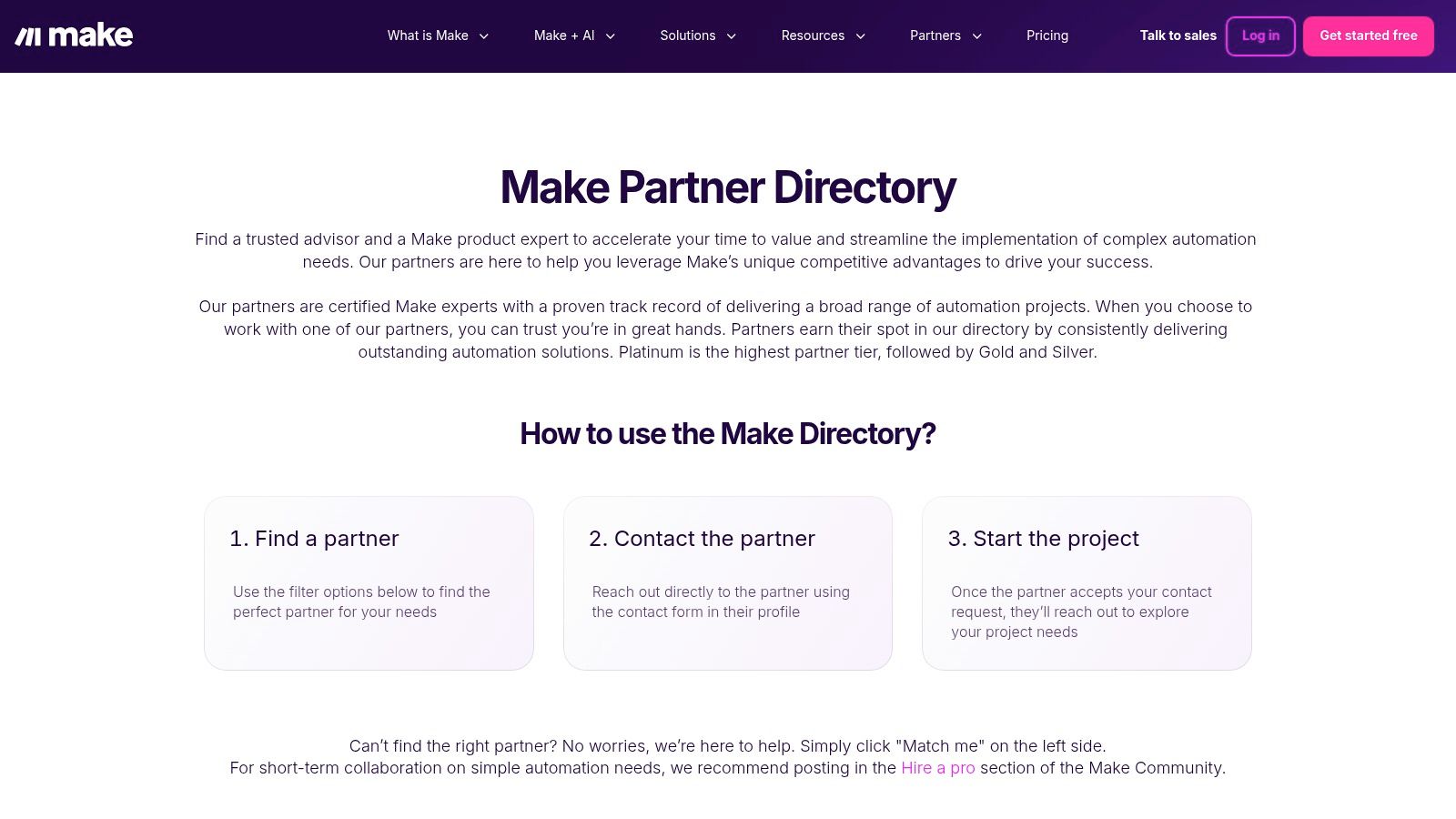 Make (Integromat) Partners Directory